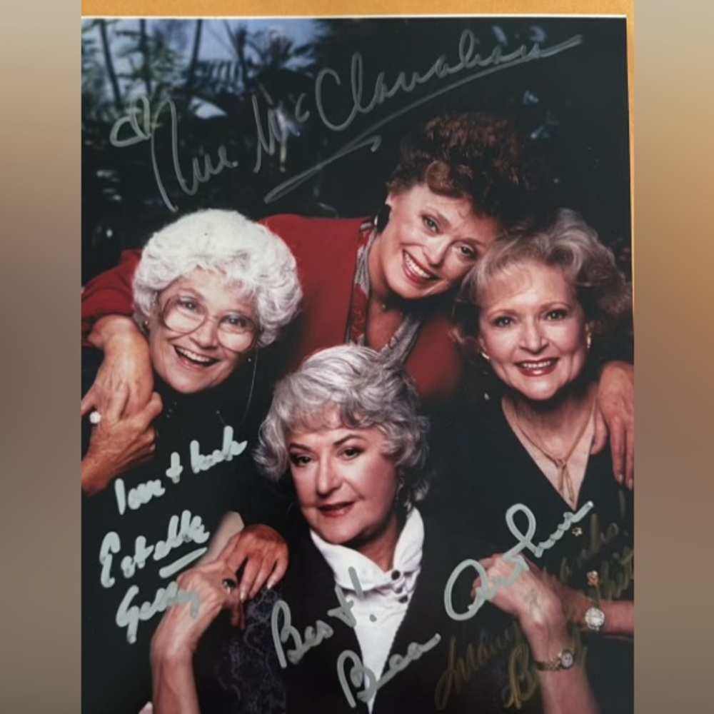 Authentic signed original photo Golden Girls